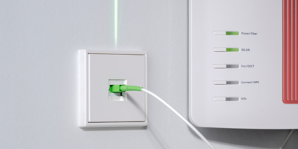 Die neuen Glasfaser-Anschlussdosen bei Gebäude- und Anlagentechnik Haina GmbH in Römhild