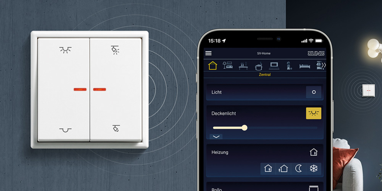 KNX RF Taster bei Gebäude- und Anlagentechnik Haina GmbH in Römhild